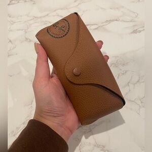 RAY-BAN BROWN LEATHER SUNGLASSES CASE - NWOT
